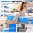12 Inch Queen Hybrid Mattress, Medium Firm, Cooling Gel Memory Foam