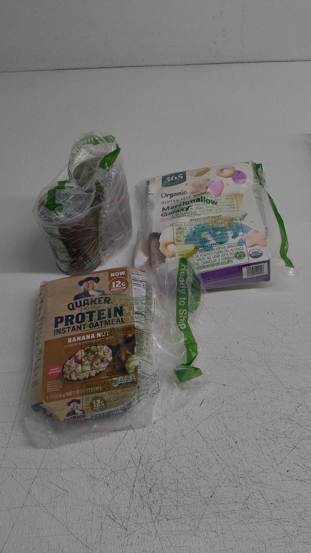 Set of 3 (Tuna 8 Pack, Protein Instant Oatmeal, Whole Grain and Rice Cereal with Organic Marshmallow), Best if Used By 03/03/2028