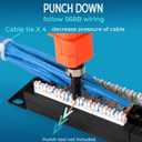 Rapink Patch Panel 24 Port Cat6 10G Support, Network Panel UTP 19-Inch, Wallmount or Rackmount 1U Ethernet Patch Panel Punch Down Block for Cat6, Cat5e, Cat5 Cabling