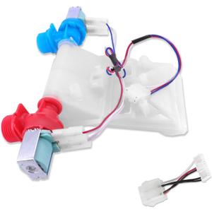 Upgraded W11101906 W11210463 Washer Water Inlet Valve,Compatible with Whirl-pool Cros-ley May-tag Ama-na Ing-lis Ro-per Washing Machine, Replaces W11038696,W10701461,W11210463,W10883458, W10869803