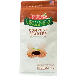 Jobe's Organics Fast Acting Granular Fertilizer Compost Starter, Easy Plant Care Compost Accelerator, 4 lbs Bag