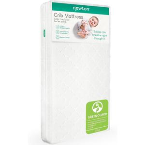 Newton Baby Crib Mattress and Toddler Bed - Ultra-Breathable Proven to Reduce Suffocation Risk, 100% Washable, 2-Stage, Non-Toxic Better Than Organic, Removable Cover - Deluxe 5.5" Thick- White