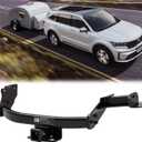 Class 3 Trailer Hitch 2-Inch Receiver Compatible with Hyundai Santa Fe 2021-2025; Kia Sorento 2021-2025| 4,000 lbs GTW / 600 lbs TW | Steel Construction, Rust-Proof, Bolt-On