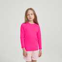 Kids Rash Guard Shirt UPF 50+ Quick Dry Sun Shirts Long Sleeve Athletic Tops for Boys and Girls, 10-12 Years 