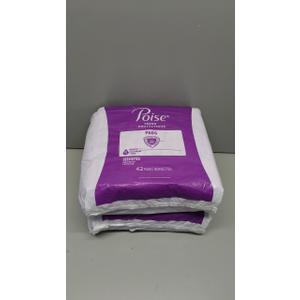 Poise Incontinence & Postpartum Pads for Bladder Leaks, 5 Drop Maximum Absorbency, Long Length, 84 Count