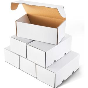 Sepamoon 6 Pcs 400 Count Trading Card Storage Box Game Collectible Sport Trading Cases for Baseball, Football, Basketball Card Storage