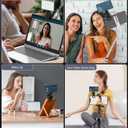 Selfie Light, 96 LED Phone Light with Metal Hotshoe & Clip, Rechargeable 2500K-8000K 360° Full Color 21 Scenes RGB Video Light for Phones, iPhone, Laptops, Cameras, Vlog, TikTok, Gifts for Women & Mom