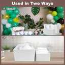 6 PCS Buffet Risers and Stands, White Acrylic Display Stands, Dessert Stands for Table, Food Display Risers for Party, Catering, Wedding, Jewelry & Collectibles Display (10" 9" 8" 7" 6" 5")