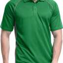 TIHEEN Mens Polo Shirts Short Sleeve,Big and Tall Polo Shirts for Men (L)