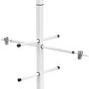 QWORK Professional Metal Sports Gear Drying Rack, 5522 Inches, Includes Hanging Clips and Wrist Band, Ideal for Hockey, Football, Lacrosse Equipment