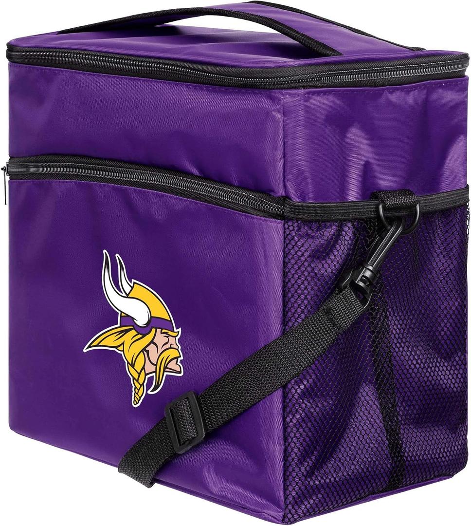 FOCO NFL Unisex-Adult NFL Team Color Logo Soft-Sided Insulated 24-Pack Tailgate Cooler Bag