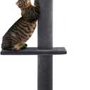 Max & Marlow Cat Tree Floor to Ceiling Cat Tower Height 95-108" Adjustable Kitten Tree Tall Climbing Tree with Carpet Scratching Post and Mat Cat Pole for Indoor Cats,Dark Grey