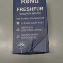 Fresh Fur Shower Brush, 3-in-1 Self-Cleaning Steamy Pet Brush for Dogs & Cats – Grooming Tool for Long & Short Hair, Removes Loose Hair and Reduces Shedding (White)