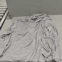 isnowood Mens UPF 50+ Sun Hoodie, Long Sleeve UV protection Fishing Shirts, Hooded Lightweight Hiking Running Swim Rash Guard (Large, Grey)