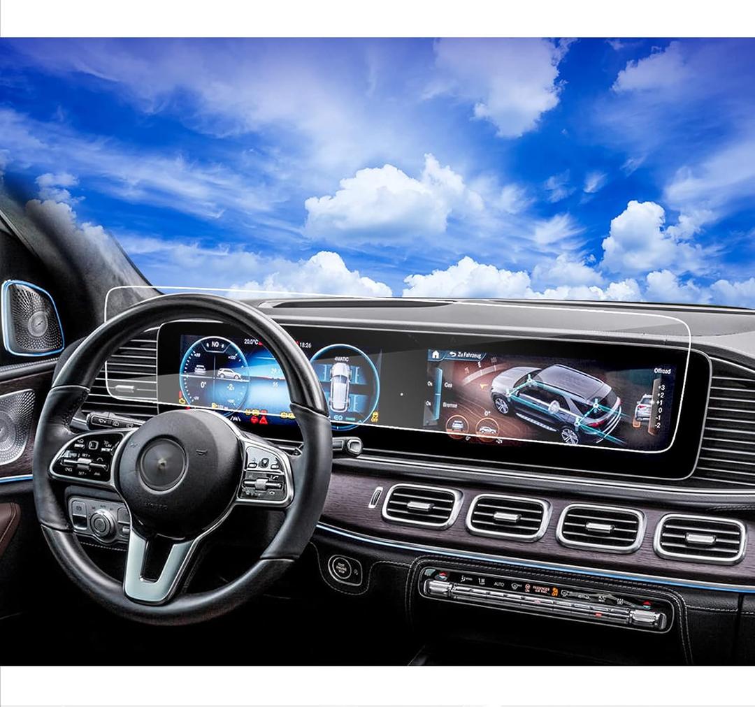 2026 2025 2024 Mercedes Benz GLE is a Continuous Screen Protector for 2020-2023 2024 Mercedes Benz GLE GLS 350 450 2018-2023 AMG GT 4-Door TouchScreen Tempered Glass 2023 Mercedes Benz Accessories(1 piece)