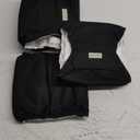 wegreeco Washable Dog Diapers - Washable Male Dog Belly Wrap - Pack of 3 - (Black,Medium)