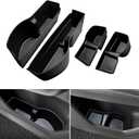 Door Side Storage Tray for Honda CRV Accessories 2023 2024 2025 Front and Rear Door Slot Pocket Tray Organizer Protector Cover Pad for Honda CRV TPE Material 4PCS