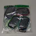 SUNGUY Earbuds Case 4Pack, Rectangle Earbuds Carrying Case, Portable Earphone Pouch Phone Accessories Organizer with Carabiner for Earphone, in-Ear Headphones, Earbud, SD Card, USB Charging Cable