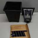 Outdoor Solar Post Lights, 59" Dusk to Dawn Solar Lamp Post, Waterproof Solar Floor Lamps, Warm White Pole Lights with Planter for Patio, Backyard, Lawn, Garden