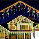 131ft Christmas Lights Outdoor, 1680 LED Waterproof 8 Modes String Light with App and Remote Control for Outside House Roof Decorations Indoor Decor-Multicolor