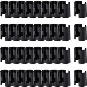 72 Pcs Wire Shelf Clips for 1" Post - 36 Pairs of Wire Rack Lock Clip Replacements for Metal Shelving Sleeves System, Plastic Parts for Stability and Layer Spacing Adjustment