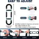 Twister Arm Trainer Equipment Adjustable Spring Workout Bar Fitness, Forearm Triceps Chest Enhanced Exercise Strengthener, Upper Body Strength Training Machine for Men (120-150lbs)