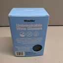 Wine2Go Diamond Silicone Wine Glasses 9oz Light Blue