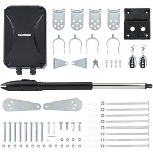 CO-Z Automatic Swing Gate Opener Kit, Electric Gate Opener for Doors up to 660lb 18ft, Driveway Home Garden Gate Opening System for Swing Gates, Gate Complete Kit with Remote Controls & Release Keys