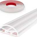 78 Transparent Shower Threshold Water Dam Stopper for Dry and Wet Separation,Self Adhesive Collapsible Walk in Shower Splash Guard Seal Strip,Silicone Sink Edge Water Barrrier for Bathroom,Kitchen