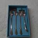 Towle Living Basic Stainless Steel Ice Beverage Spoon, Set of 4