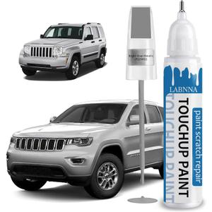 5 x Bright Silver(PS2/WS2) Touch Up Paint for Jeep-Exact Match 2 in 1 touchup Paint Pen for Chips and Nicks Repair Car Paint Scratch Repair Kit (EXP 05/15/25)