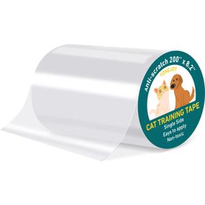 Door Protector from Dog Scratching - Cat Scratch Door Frame Single Side Adhesive Protector Anti Dog Scratch Door Guard for Dogs Clear - 200" x 8.2"