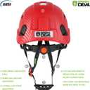 GREEN DEVIL Safety Helmet Hard Hat Adjustable Lightweight Vented ABS Work Helmet 6-Point Suspension ANSI Z89.1 Approved Ideal for Industrial & Construction