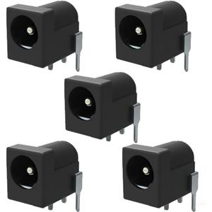 Breadboard-Friendly 2.1mm PCB Mounting Female DC Power Barrel Jack (5 PCS DC Power Jack)