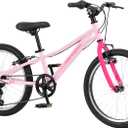 Retrospec Dart Kids Bike - 7-Speed Hybrid Bicycle for Ages 6-11 with 29in All-Season Tires & Shock Absorption - Adjustable Height Youth Bike with V-Brakes & Smooth Gear Shifting, Size: 20