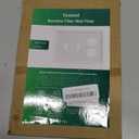 2-Pack Combo Duplex/Double Toggle Light Switch Cover Plate, Pure White Modern Decorative Electrical Outlet Covers, Bamboo Fiber Wall Switch Plates and Outlet Covers