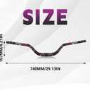 BAOUFF 31.8mm Riser Handlebar for Surron Light Bee,7075 Aluminum 4mm Thickness Dirt Bike Handle Bar for Surron Light Bee X and S/LBX/LBS/E Ride Pro S SS 2.0 3.0