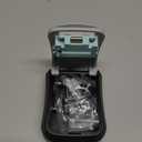 Puroma Key Lock Box, Portable Combination Lockbox Wall-Mounted Key Storage Box for House Keys, Resettable Code Safe Security Lock Box for Home, Office, Apartment Spare Key Storage (1 Pack, Gray) 0000