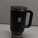 Hydro Flask Travel Tumbler with Handle, Lid and Straw - Insulated Stainless Steel in 40 Oz Black