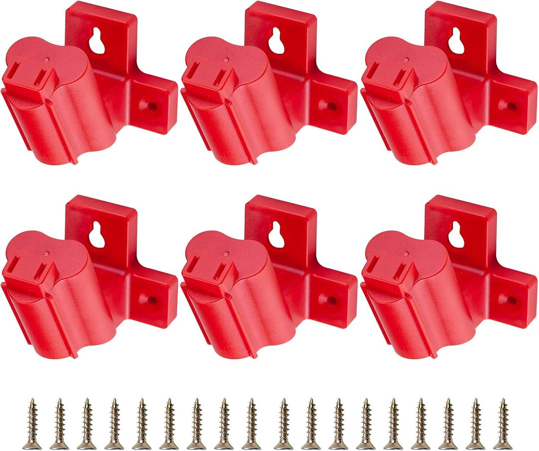 6 Packs Tool Holder Mount Compatible for Milwaukee 12V Drill Tool Hanger Power Tool Storage