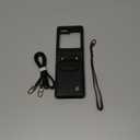 ASAPDOS Crossbody Case Compatible with Samsung Galaxy Z Flip 5,Retro PU Leather Strap Wristlet Flip Case with Magnetic Closure and Card Holder for Men Women Black