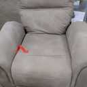 Signature Design by Ashley Next-Gen DuraPella Power Recliner with Adjustable Headrest, Extended Ottoman, USB Charging, Water Repellent Faux Leather, Beige