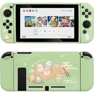 GeekShare Protective Case for Nintendo Switch, Soft TPU Slim Case Cover Compatible with Nintendo Switch Console and Joy Con (Little Parrots) [Video Game]