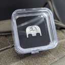 Milspin CNC Milled 3D Engraved Slide Back Plate Compatible with Glock Gen 1-5 I 3 Dimensional I Made in USA I 3D Engraved (3D Great Seal, Brass, Models G17-G41, G45)