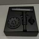 Hair Dryer, Professional Brushless Motor Ionic Hair Blow Dryer with Diffuser, Magnetic Nozzles, 0.83Pound, 2000W, 60dB, 3 Heat Settings & 3 Speed & Cold Settings, Diffuser Hair Dryer, Black