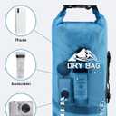 HEETA Dry Bag Waterproof for Women Men, 20L Roll Top Lightweight Dry Storage Bag Backpack with Phone Case for Travel Swimming Boating Kayaking Paddle Board Camping Beach Accessories