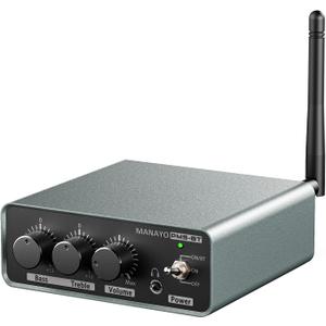 PM5BT Bluetooth 5.3 Transmitter Phono Preamp for Turntables, Wireless Record Player Preamplifier with Bass Treble EQ, MM Phonostage for BT Speakers & Headphones, Volume Control
