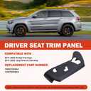 1XN97DX9AA Driver Seat Side Track Cover, Driver Seat Trim Panel Compatible with Jeep Grand Cherokee (20112022), Dodge Durango (20112022) Front Left Seat Cushion Outer Shield Cover 1UN79DX9AA