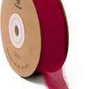 Vitalizart Red Chiffon Ribbon 1" x 30 Yd Christmas Silk Like Handmade Fringe Fabric Ribbons for Christmas Gift Wrapping Wedding Invitations Bridal Bouquets Bow Making