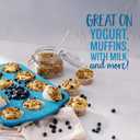 3 x Oatsome Blueberry Protein Granola, 10g Protein, Gluten Free, Made with Whole Grain Organic Oats, Real Blueberries, & Hemp Seeds, for Protein Snacks Cereals Breakfast Yogurt, 10 Oz Bag